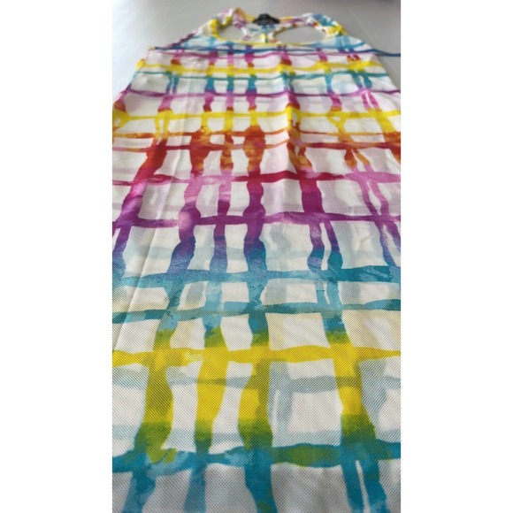 NEW Love Brand Women’s White Mesh Tank Swim Coverup Dress - Picture 4 of 10